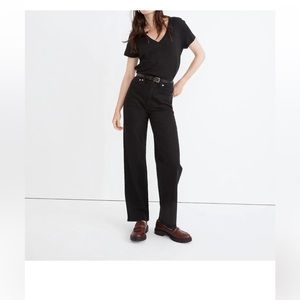 BLUE Madewell perfect vintage wide leg jean medium wash size 28